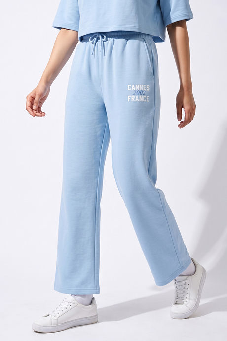 Zivame Athleisure Straight Leg Pants - Blue Bell — image 2